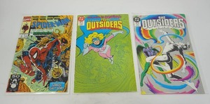 lot 88 image: (3) DC Comics The Outsiders #19 MAY 1987, #16 1985, Marvel Comics Spider-Man #6 1981 Ghost Rider Hobgoblin...