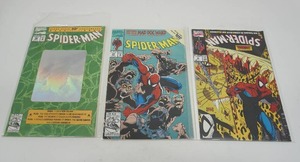 lot 89 image: (3) Marvel Comics 1992 Spider-Man Return to the Mad Dog Ward Part 1, #3 1990, #26 Giant-Sized 30th Anniversary wPoster...