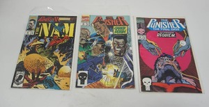 lot 93 image: (3) Marvel Comics The Punisher #67 APRIL NAM, #59 Requiem Dare Devil, #61 MAR Crackdown...