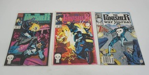 lot 96 image: (3) Marvel Comics PUNISHER WAR JOURNAL #30 Mark Texeira Ghost Rider, PWJ #29 APRIL, PWJ #1 NOV 1988...