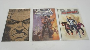 lot 102 image: (3) Marvel Comic Books The Punisher Movie Special, #57 Wanted Dead or Alive, No Escape #1 One-Shot 1990 Captain America Joe Jusko...