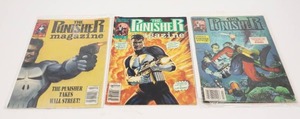 lot 282 image: (3) The Punisher Magazine Marvel Comics