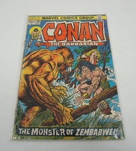 lot 118 image: Marvel Comics Group Conan The Barbarian #28 JULY The Monster of Zembabwei 1973...
