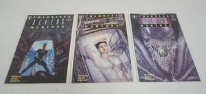 lot 149 image: (3) Dark Horse Comics Aliens Colonial Marines #1 #2 #3 Warner Akins Guinan