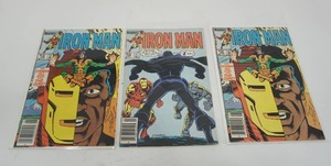 lot 174 image: (3) Marvel Comics Iron Man #195 JUNE  #195 The Cure  #196 JULY 1985