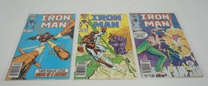 lot 179 image: (3) Marvel Comics Iron Man #208 JULY  #209 AUG  #210 SEP