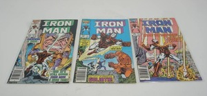 lot 180 image: (3) Marvel Comics Iron Man  #205 APR  #206 MAY  #207 JUNE