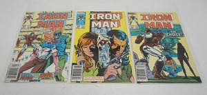 lot 181 image: (3) Marvel Comics Iron Man #202 JAN  #203 FEB  #204 MAR