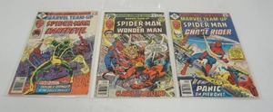 lot 194 image: (3)  Spider-Man  #56 APR Dare Devil  #58 Ghost Rider  #78 FEB Wonder Man  Marvel Comics