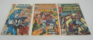 lot 195 image: (3)  Spider-Man #43 MAR Dr. Doom  #57 MAY Black Widow  #280 Rage Marvel Tales Team-Up Marvel Comics