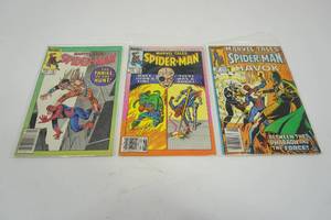 lot 197 image: (3)  Spider-Man #173 MAR Thrill of the Hunt  #176 JUNE Marvel Tales  #205 NOV Havok  Marvel Comics