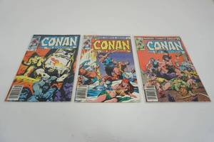 lot 208 image: (3) Conan the Barbarian #137 AUG  #150 SEPT  #151 OCT   Marvel Comics