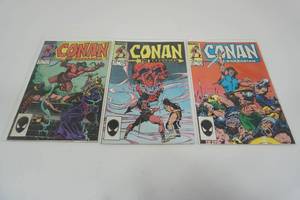 lot 211 image: (3) Conan the Barbarian #177 DEC  #171 JUNE   #175 OCT  Marvel Comics