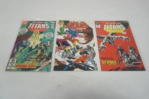 lot 219 image: (3) The New Teen Titans #24 OCT  #25 NOV  #25 NOV Hybrid  DC Comics