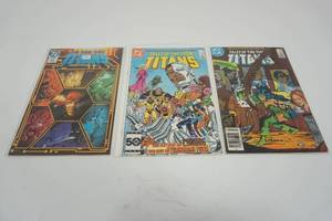 lot 226 image: (3) The New Teen Titans #47 SEPT  #58 OCT  #52 APR  DC Comics
