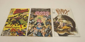 lot 244 image: (3) Avengers West Coast #33 JUN Marvel - Roxy #2 NOV Image Comics - The Maxx #2 Image Comics