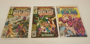 lot 247 image: (3) John Carter Warlord of Mars Marvel Comics