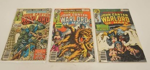 lot 248 image: (3) John Carter Warlord of Mars Marvel Comics