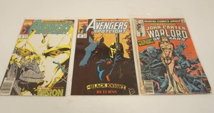 lot 249 image: (3) Avengers Spotlight  #39 DEC  #40 JAN - Warlord #11 Marvel Comics