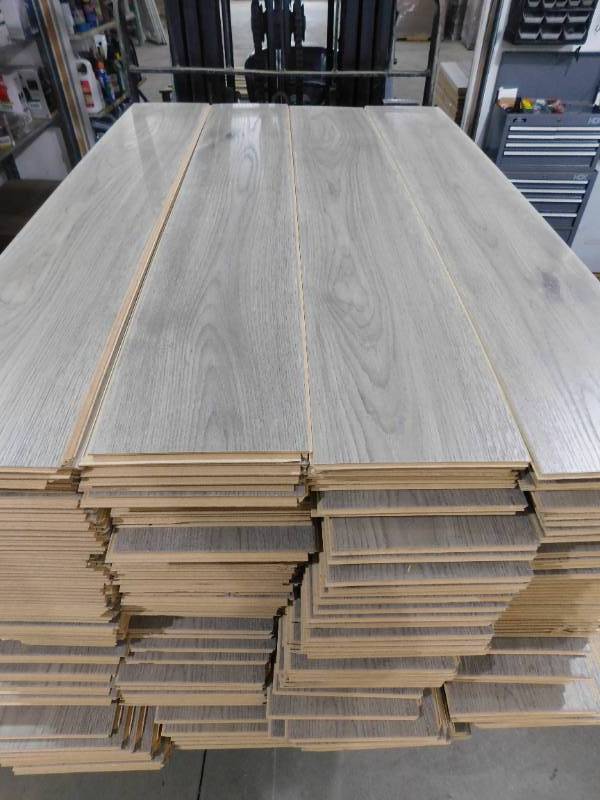 Gray Oak 10 mm T x 8 in. W Water Resistant Laminate Wood Flooring (682 sqft)