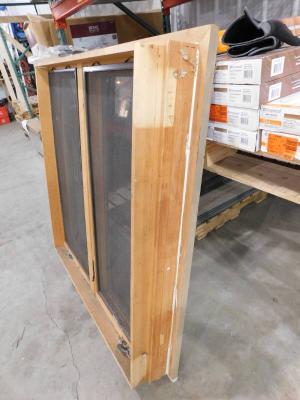 49 in. x 52 in. Double Wood Crank Out Window.