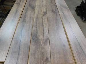 Weathered Gray 12 mm 8 x 55 Click Plank Flooring Laminate Water Resitant (229 sq.ft)