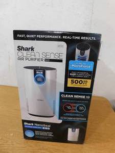 Shark 500 sq. ft. HEPA - True Console Air Purifier in Whites with Nanoseal, Cleansense IQ, Odor Lock, HP102