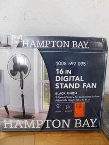 16 in. 3 Speed Digital Oscillating Standing Fan with Adjustable Height