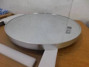 24 in. W x 24 in. H Round Aluminum Framed Wall Bathroom Vanity Mirror