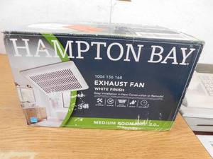 Hampton Bay 80 CFM Ceiling Mount Roomside Installation Bathroom Exhaust Fan, ENERGY STAR