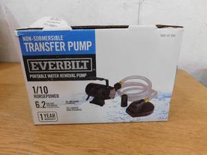 New - Everbilt 110 HP Non-Submersible Self-Priming Transfer Pump
