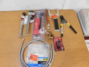 Assorted Plumbing tool lot & Supplies