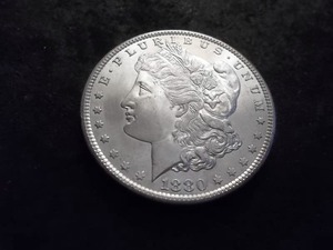 lot 8 image: 1880 S Morgan Silver Dollar