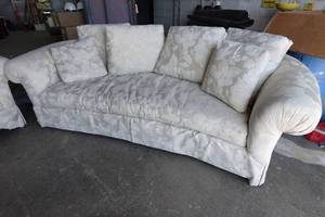 lot 1B image: Oversized Couch and Love Seat