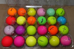 lot 272 image: Assorted Golf Balls - Colors - Maxfli, Bridgestone, Chaos