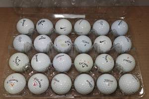 lot 273 image: Assorted Golf Balls  - Titleist, Callaway, Nike