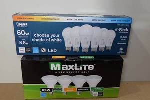 lot 287 image: 2 Packs of Light Bulbs
