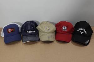 lot 312 image: Assorted Golf Hats - One Signed