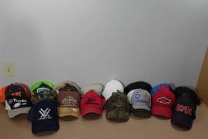 lot 314 image: Assorted Hats -Vortex, Chevy, Bow Tech, ACDC, Farming