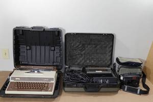 lot 317 image: Vintage Type Writer, Panasonic and RCA Video Recorders