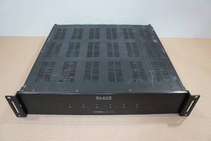 lot 4 image: Optimal Speaker Design Black Rack Mount Multi-Zone Amplifier BMA6012P