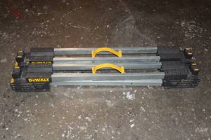lot 38 image: 2 DeWalt Metal Folding Sawhorses