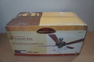 lot 42 image: Designhouse 52 Celing Fan with Lights