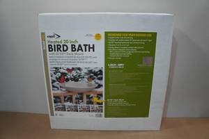 lot 92 image: Deck Mount Heated 20 Bird Bath