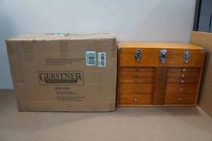 lot 93 image: Gerstner International GI-T20A Oak 5-Drawer Hobby Chest