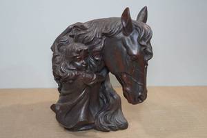 lot 150 image: Love My Horse Horse Sculpture