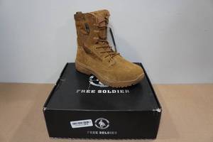 lot 203 image: Free Solider Mens Tactical 8 Boots -Size 10.5