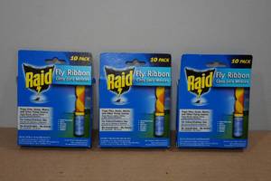 lot 238 image: 3 10-Packs Raid Fly Ribbons