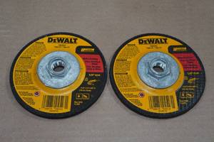 lot 245 image: 2 DeWalt 4-12 x 14 High Performance Metal Grinding Wheels