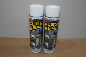lot 247 image: 2 Flex Seal Liquid Rubber Spray -White